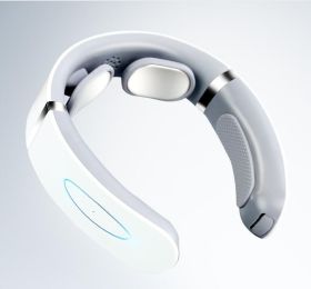 Color: White, style: Flagship - Multifunctional neck vibration pulse cervical massager