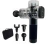 Color: Transparent, style: UK - Home Rechargeable Physiotherapy Deep Vibrator