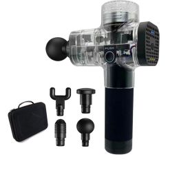 Color: Transparent, style: UK - Home Rechargeable Physiotherapy Deep Vibrator