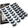 style: Q - NEW 20 Pairs 8-25mm Fake Eyelashes 100 Mink Eyelashes Mink
