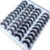 style: W - NEW 20 Pairs 8-25mm Fake Eyelashes 100 Mink Eyelashes Mink