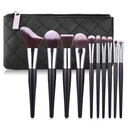 style: A - New 10 Wavy Makeup Brush Loose Powder Blush Eye Shadow Brush