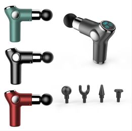 Color: Red, style: LCD type - Muscle Relaxation Massage Equipment Neck Membrane Grab