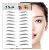 style: 14style - Waterproof 6D Eyebrow Tattoo Semi-Permanent Embroidery Natural Long Lasting Fake Eyebrow