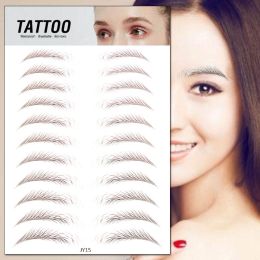 style: 15Bstyle - Waterproof 6D Eyebrow Tattoo Semi-Permanent Embroidery Natural Long Lasting Fake Eyebrow
