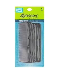 . Case of [48] Men's Comb Sets - 6 Pack, Black .