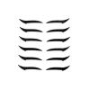 Color: BlackA - Stickers Reusable Waterproof Self-Adhesive Eyeliner Stickers Glitter Shiny Eyeliner Stickers 7 Colors