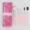 Color: Cloth bag pink x7 - Beginner makeup brush set