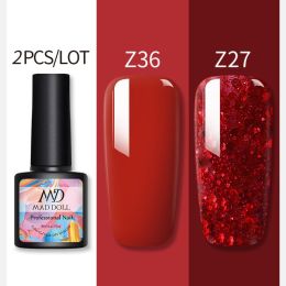 Style: Package 4 - MAD DOL pure color nail polish