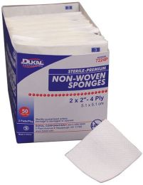 . Case of [30] Sterile Non-Woven Sponges - 3" x 3", 40 Count, 2 Pack .