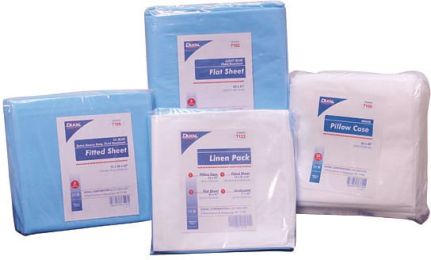 . Case of [4] Disposable Pillowcases - Fluid Resistant, White .