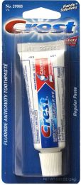 . Case of [72] Crest Fluoride Toothpaste - 0.85 oz, Travel Size .