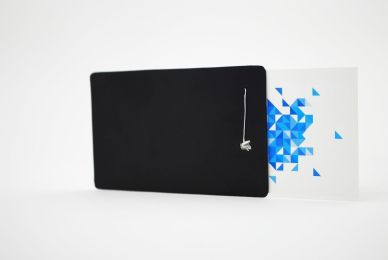 . Case of [72] Business Card with Dental Floss - Black, 12 Yards .