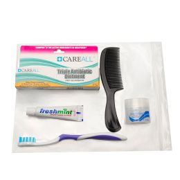 . Case of [144] Emergency/Hygiene Kits in Zipper Bag - 6 Pieces, Assorted .