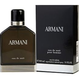 Armani Eau De Nuit By Giorgio Armani Edt Spray 3.4 Oz For Men