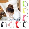Woman Cute Butterfly Satin Bow Headbrand Hair Accessories Tool